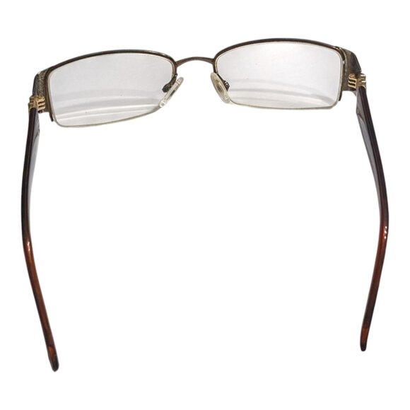 Gucci Italy GG 2844 NVX Dark Brown Half Rim Eyeglasses Frame 51-17-135 FLAW - Picture 12 of 13